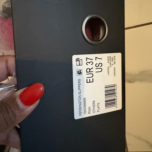 Kurt Geiger Pink Fuzzy with  Gold Accents - Picture 6 of 8